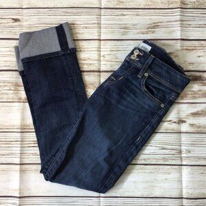 Hudson Ginny Crop Straight with Cuff Jeans